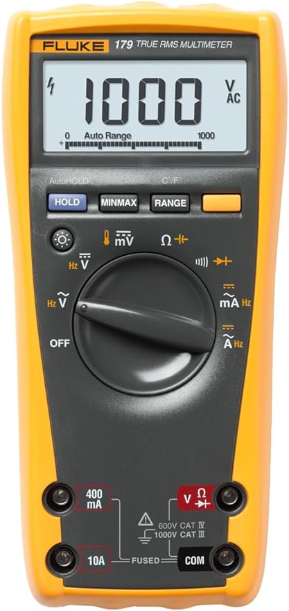 Fluke Multímetro 179 ESFP True RMS com luz de fundo e temperatura