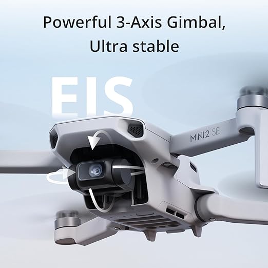 DJI Mini 2 SE, mini drone leve com vídeo QHD, transmissão de vídeo máxima de 10 km, tempo de voo de 31 minutos, menos de 249 g, retorno automático para casa, drone cardan de 3 eixos com EIS, drone com