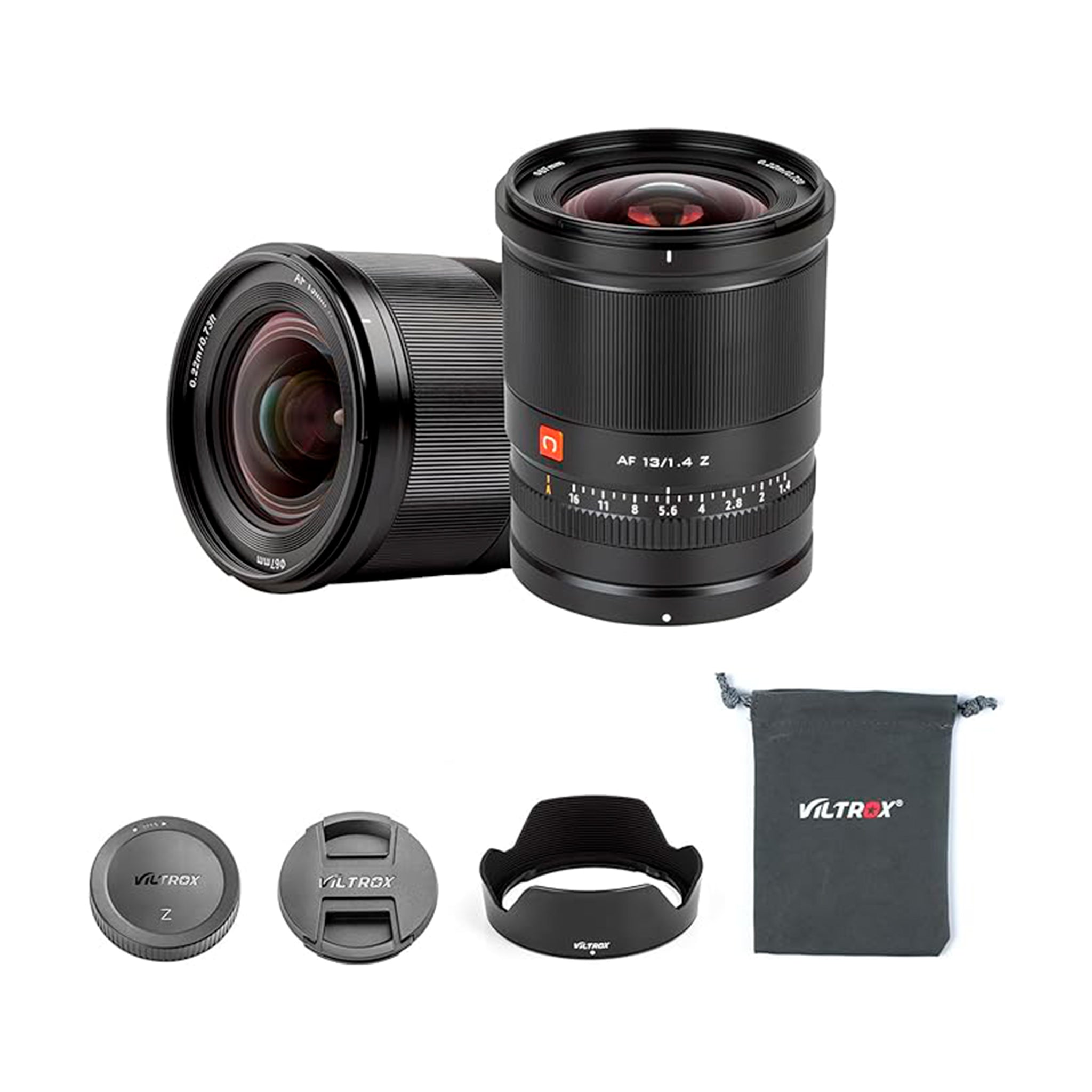 VILTROX Lente grande angular de 13 mm f/1.4 F1.4 para câmera Nikon, foco automático APS-C lente serve para câmera Nikon z Mount Z50 Z30 Z6II Z7II Z6 Z7