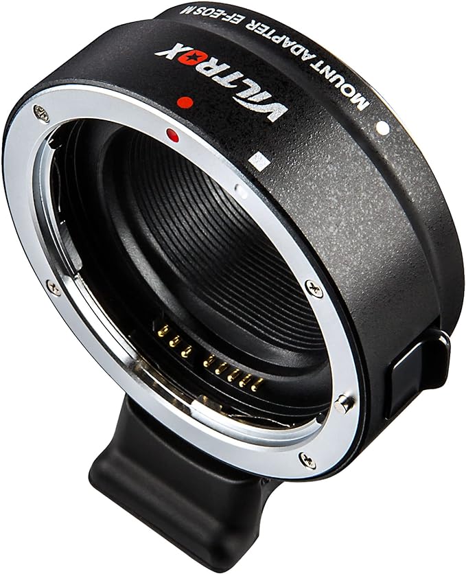 VILTROX EF-EOS M Auto Focus Lens Mount Adapter Converter Ring Compatible with Canon EF/EF-S Lens to EOS-M (EF-M Mount) Mirrorless Camera EOS M1 M2 M3 M5 M6 M10 M50 M100