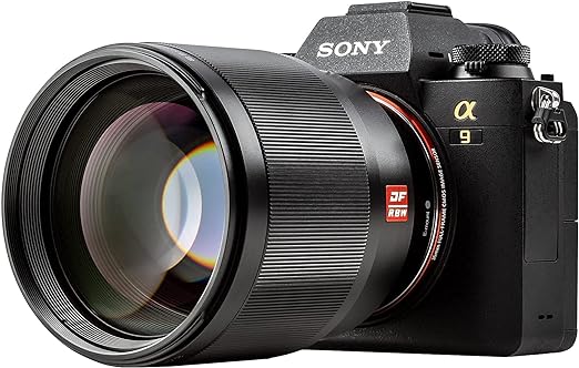 VILTROX Lente de quadro completo F1.8 E de 85 mm STM, foco fixo, suporte para íris automática/lente EXIF Prime para câmera Sony E Mount A9 A7RIII A7RII A7M3 A7M2 A7SII A7III A6500 A6300 A6400 A6000