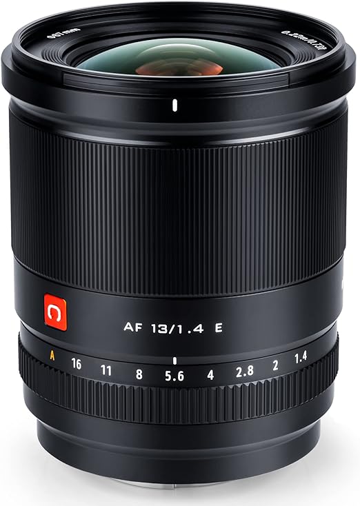 VILTROX Lente ultra grande angular de 13 mm F1.4 f/1.4 E STM com foco automático APS-C lente Prime de grande abertura compatível com câmeras Sony E-Mount A7III A7RⅡ A7Ⅱ A7S A7R A7 A9 A9II A6600 A6500 A6400 A6300 A6000