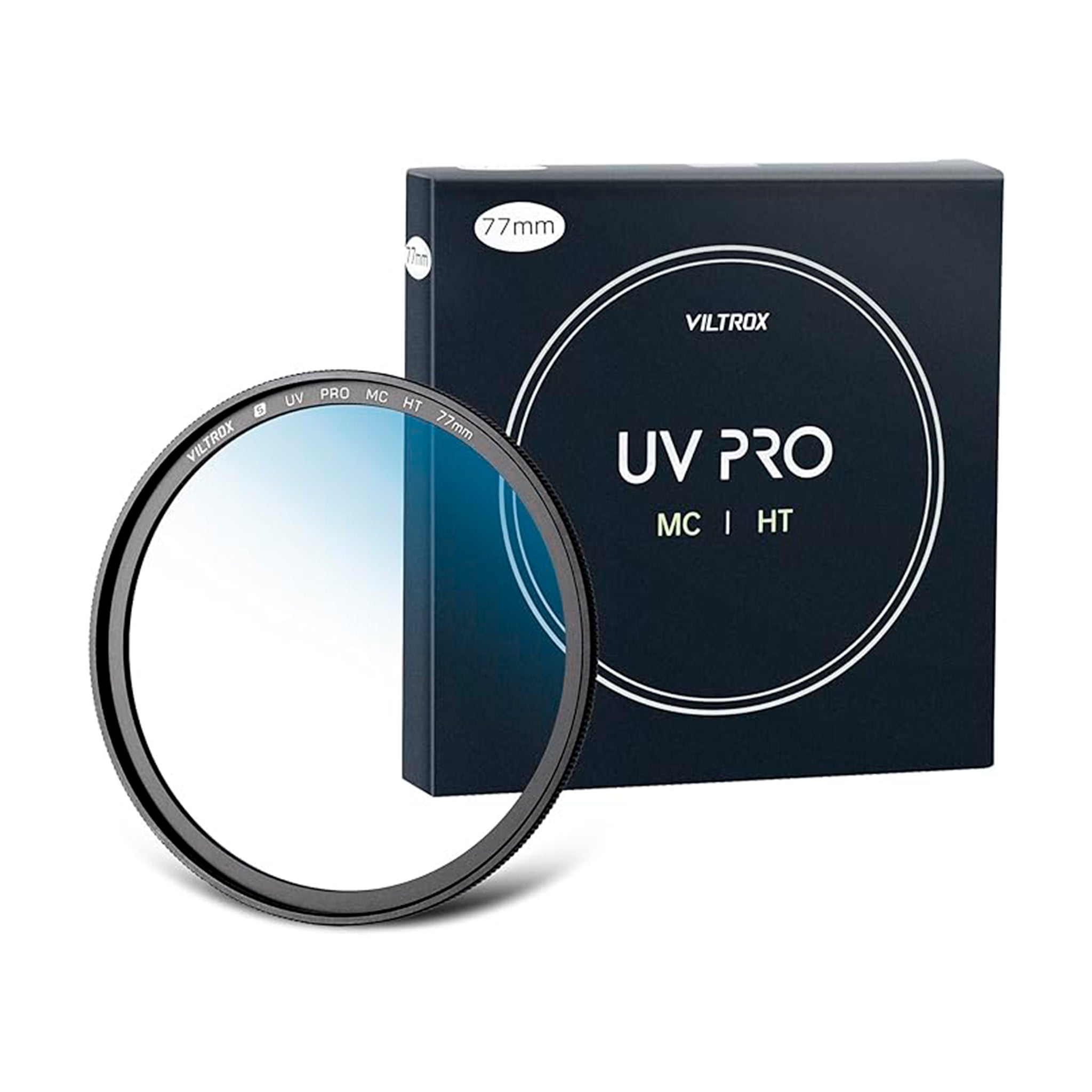 VILTROX Filtro de proteção UV MC de 77 mm com 18 revestimentos multicamadas UHD/hidrofóbico/resistente a arranhões, moldura ultrafina, filtro UV compatível com lentes de câmera Canon Nikon Sony Fuji,