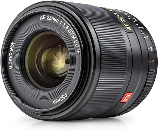 VILTROX Lente de foco automático APS-C Prime 23 mm F1.4 STM para câmera Sony E Mount A6500 A6300 A6000 A7RIV A7RIII A7III A7RⅡ A7Ⅱ A7Ⅱ A7S A7R