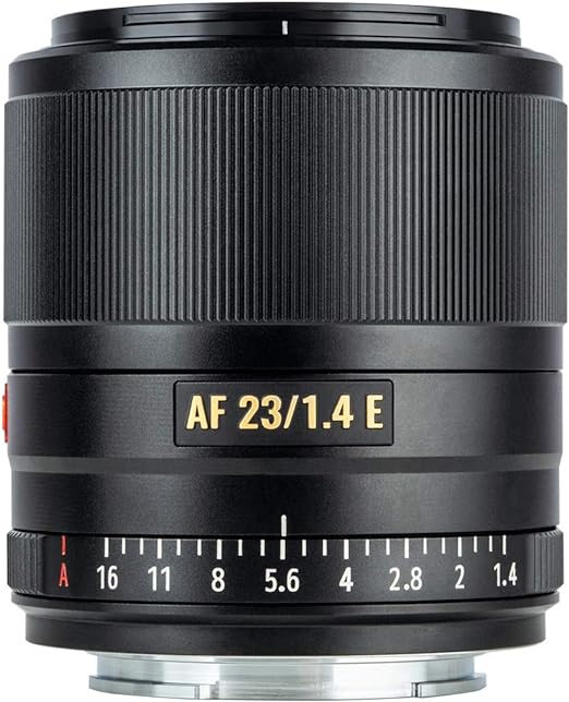 VILTROX Lente de foco automático APS-C Prime 23 mm F1.4 STM para câmera Sony E Mount A6500 A6300 A6000 A7RIV A7RIII A7III A7RⅡ A7Ⅱ A7Ⅱ A7S A7R