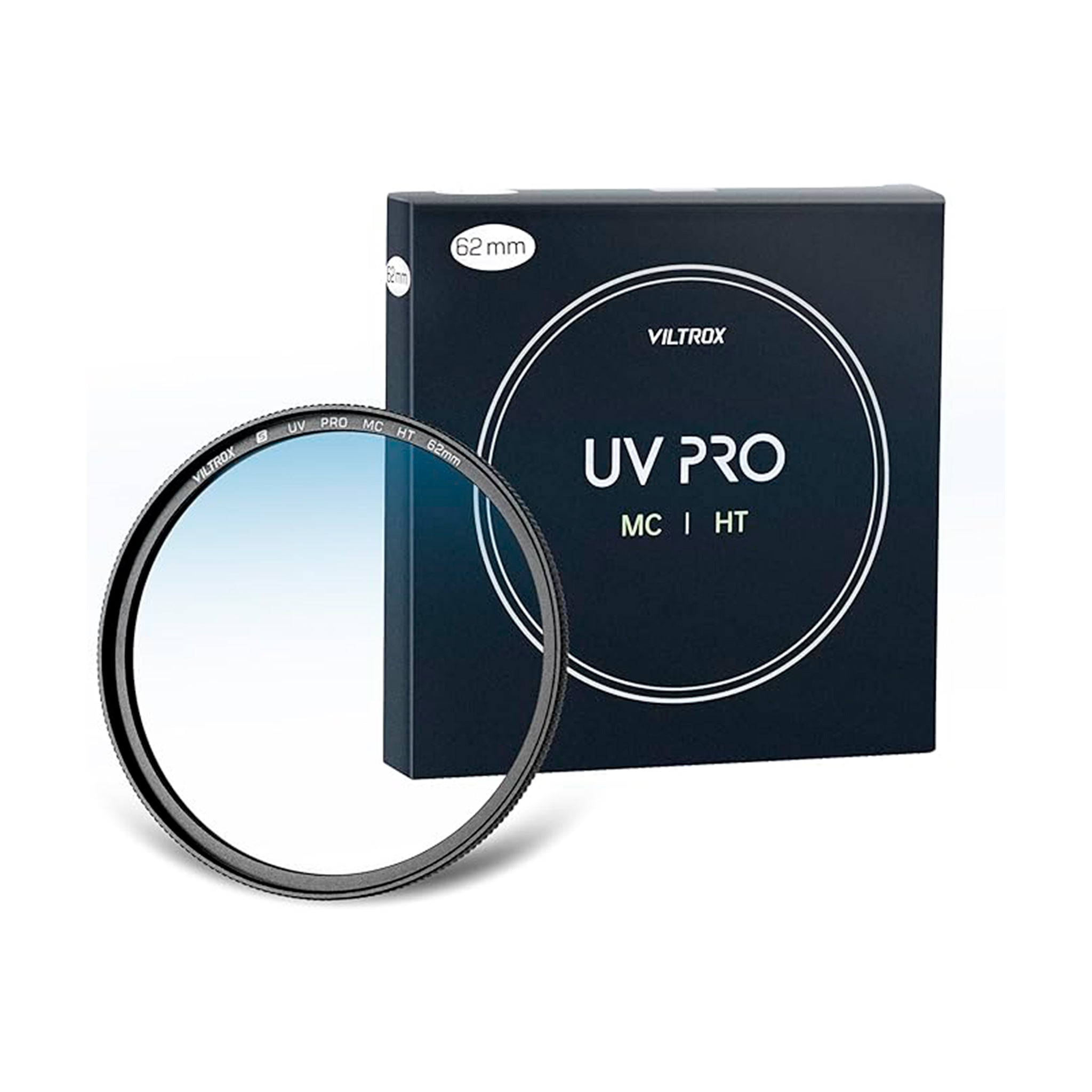 VILTROX Filtro de proteção UV MC de 62 mm, 18 revestimentos multicamadas, filtro UV para lente de câmera UHD, revestimento ultra rígido, revestimento nano, hidrofóbico, filtro UV ultrafino resistente