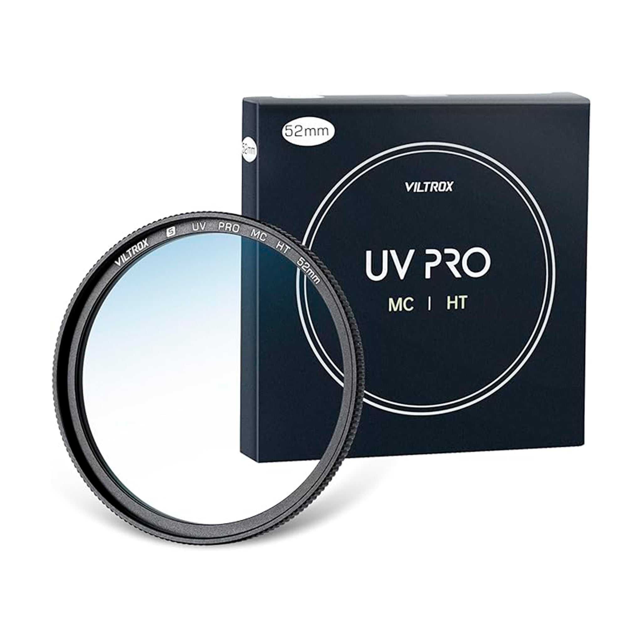 VILTROX Filtro de proteção UV MC de 52 mm com 18 revestimentos multicamadas UHD/hidrofóbico/resistente a arranhões, moldura ultrafina, filtro UV compatível com lentes de câmera Canon Nikon Sony Fuji,