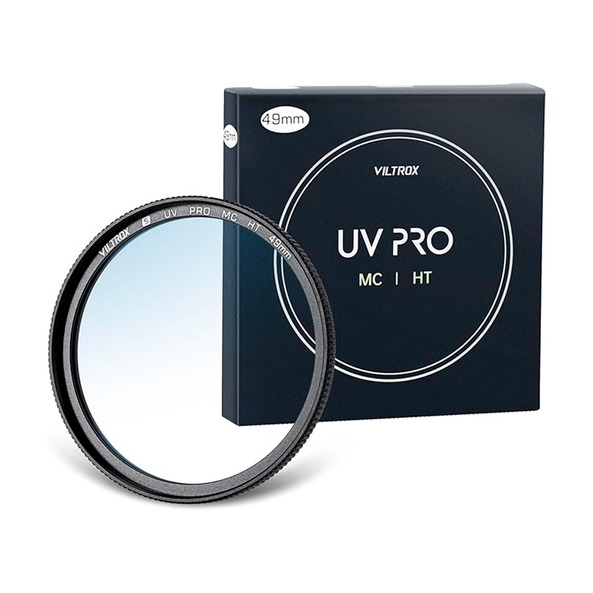 VILTROX Filtro de proteção UV MC de 49 mm, 18 revestimentos multicamadas, filtro UV para lente de câmera UHD, revestimento ultra rígido, revestimento nano, hidrofóbico, filtro UV ultrafino resistente