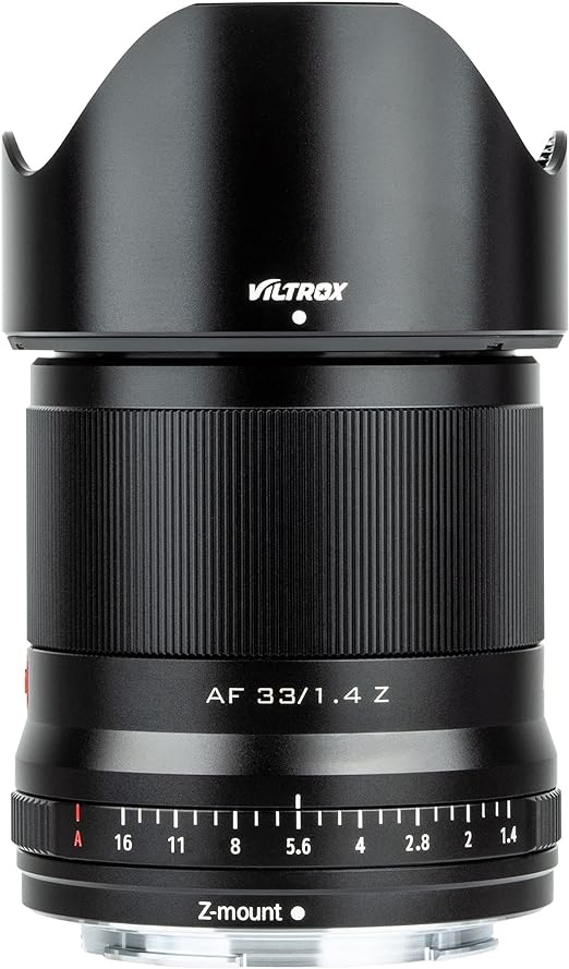 VILTROX Lente Prime APS-C de 33 mm F1.4 Z Mount STM com foco automático com motor STM Suporte grande angular lente Eye-AF compatível com câmera Nikon Z Mount Zfc Z5 Z50 Z6 Z6II Z7 Z7II