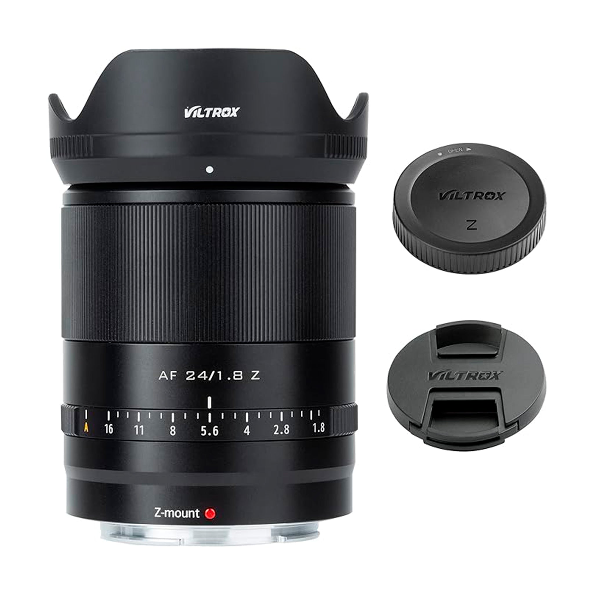 VILTROX Lente grande angular de 24 mm F1.8 com foco automático, lente Prime compatível com câmeras Nikon Z-Mount Z fc Z7 II Z6 II Z5 Z6 Z7 Z50