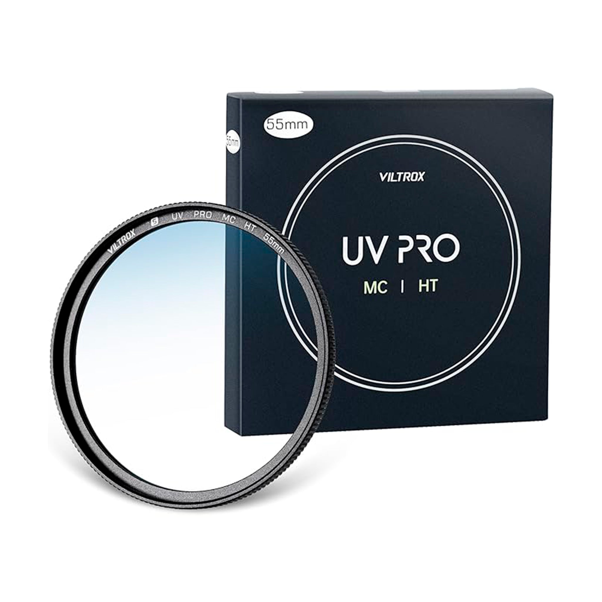 VILTROX Filtro de proteção UV MC de 55 mm, 18 revestimentos multicamadas, filtro UV para lente de câmera UHD, revestimento ultra rígido, revestimento nano, hidrofóbico, filtro UV ultrafino resistente