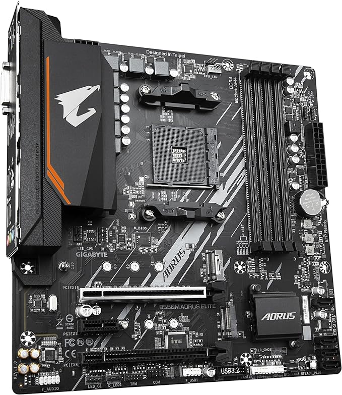 Placa Mãe Gigabyte B550M AORUS Elite, Chipset B550, AMD AM4, mATX, DDR4