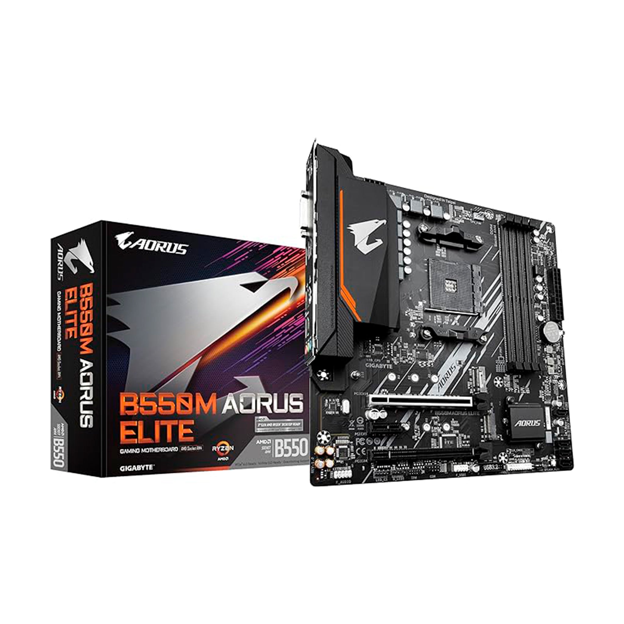 Placa Mãe Gigabyte B550M AORUS Elite, Chipset B550, AMD AM4, mATX, DDR4