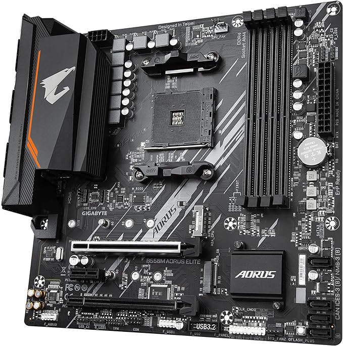 Placa Mãe Gigabyte B550M AORUS Elite, Chipset B550, AMD AM4, mATX, DDR4